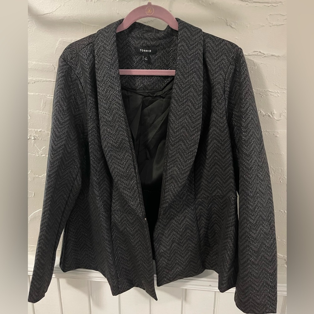 Torrid peplum blazer